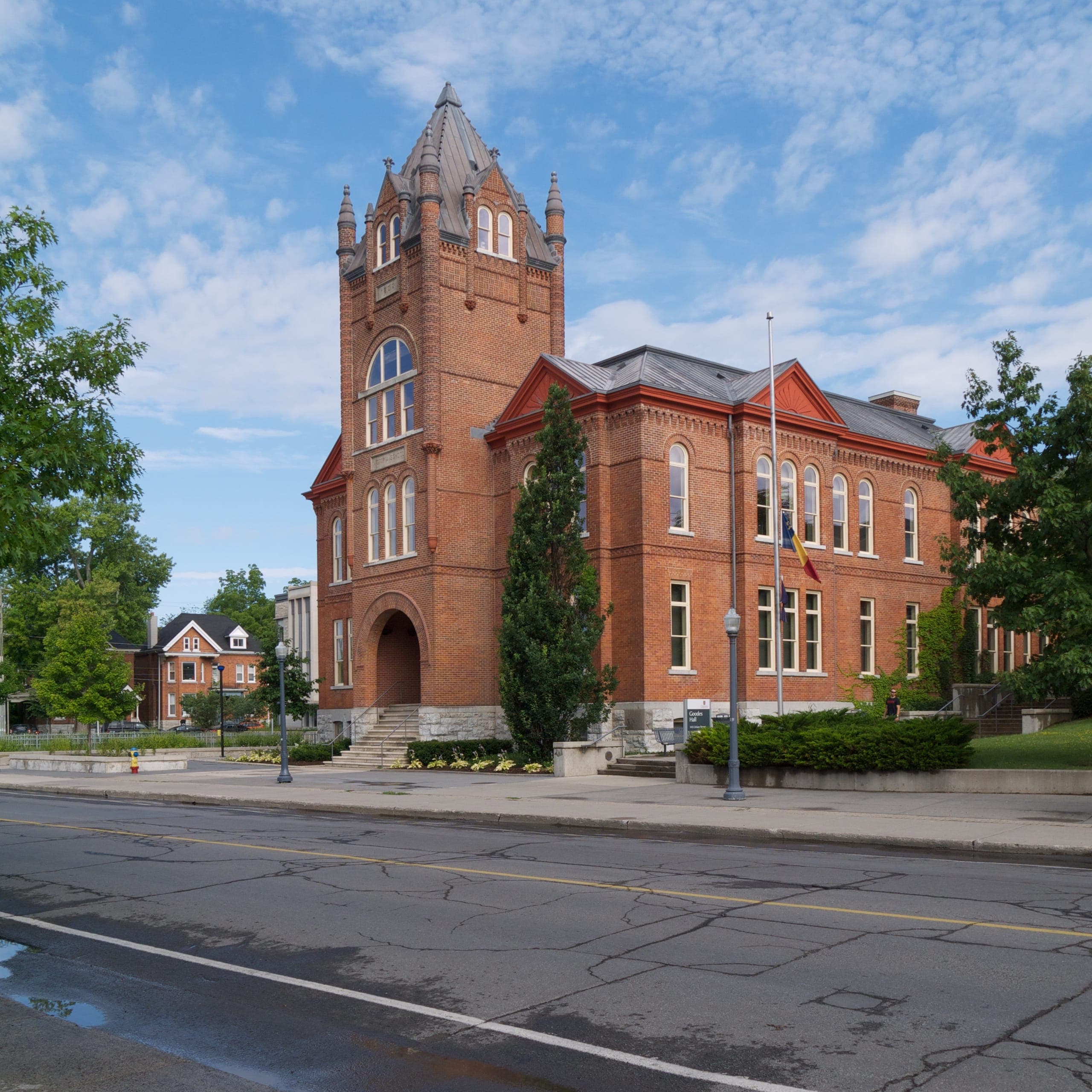 Goodes Hall, the red-brick home of the Smith School of Business