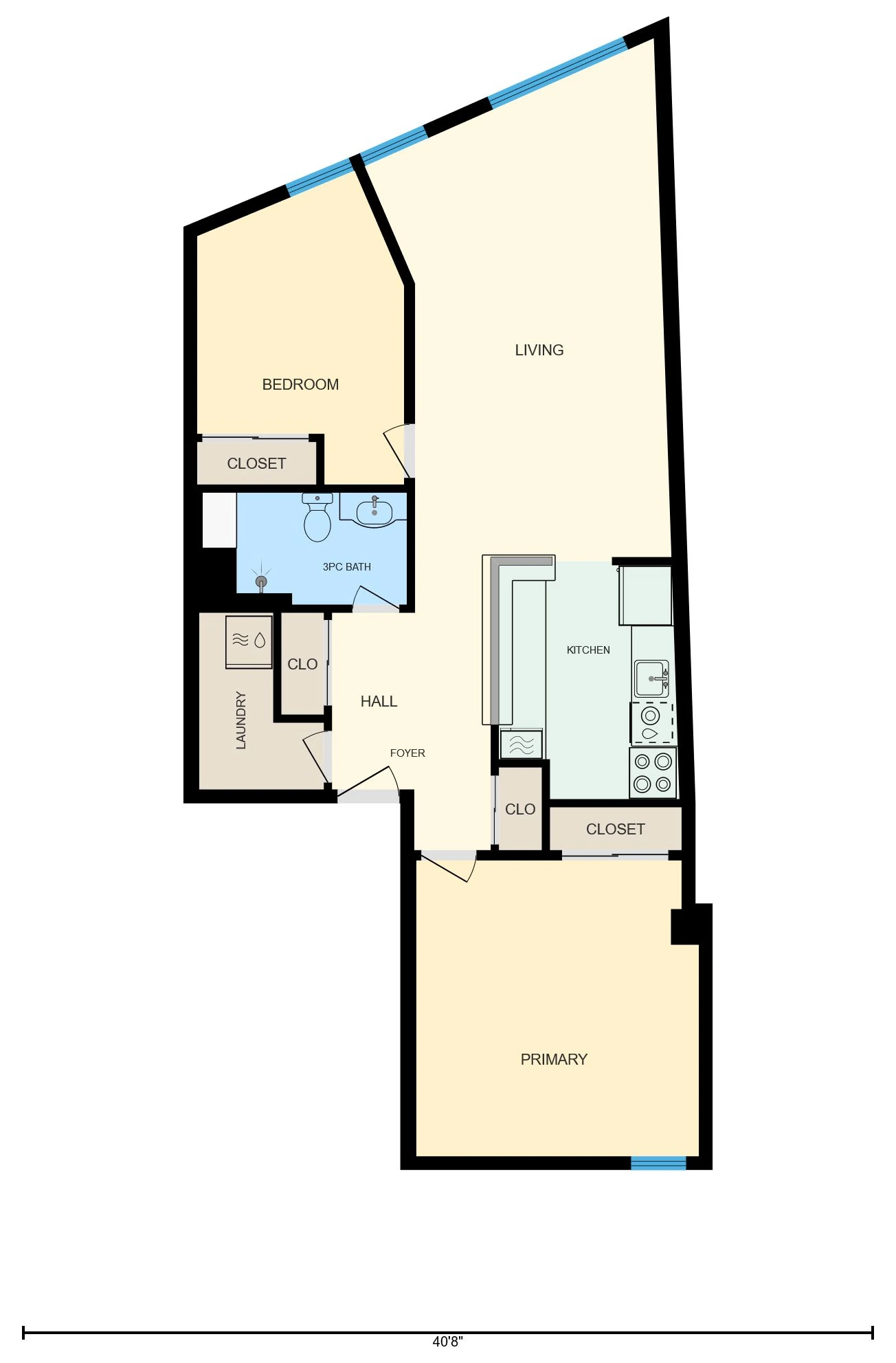 Two Bedroom floor plan